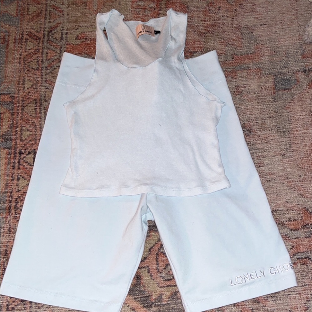 Lonely Ghost Biker Shorts Set